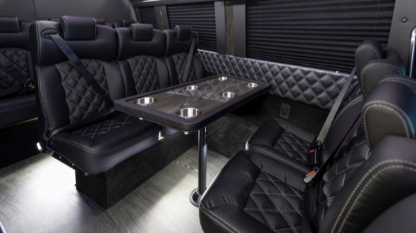 manchester 10 passenger sprinter van interior