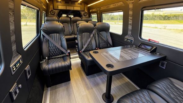 manchester 12 passenger sprinter van interior