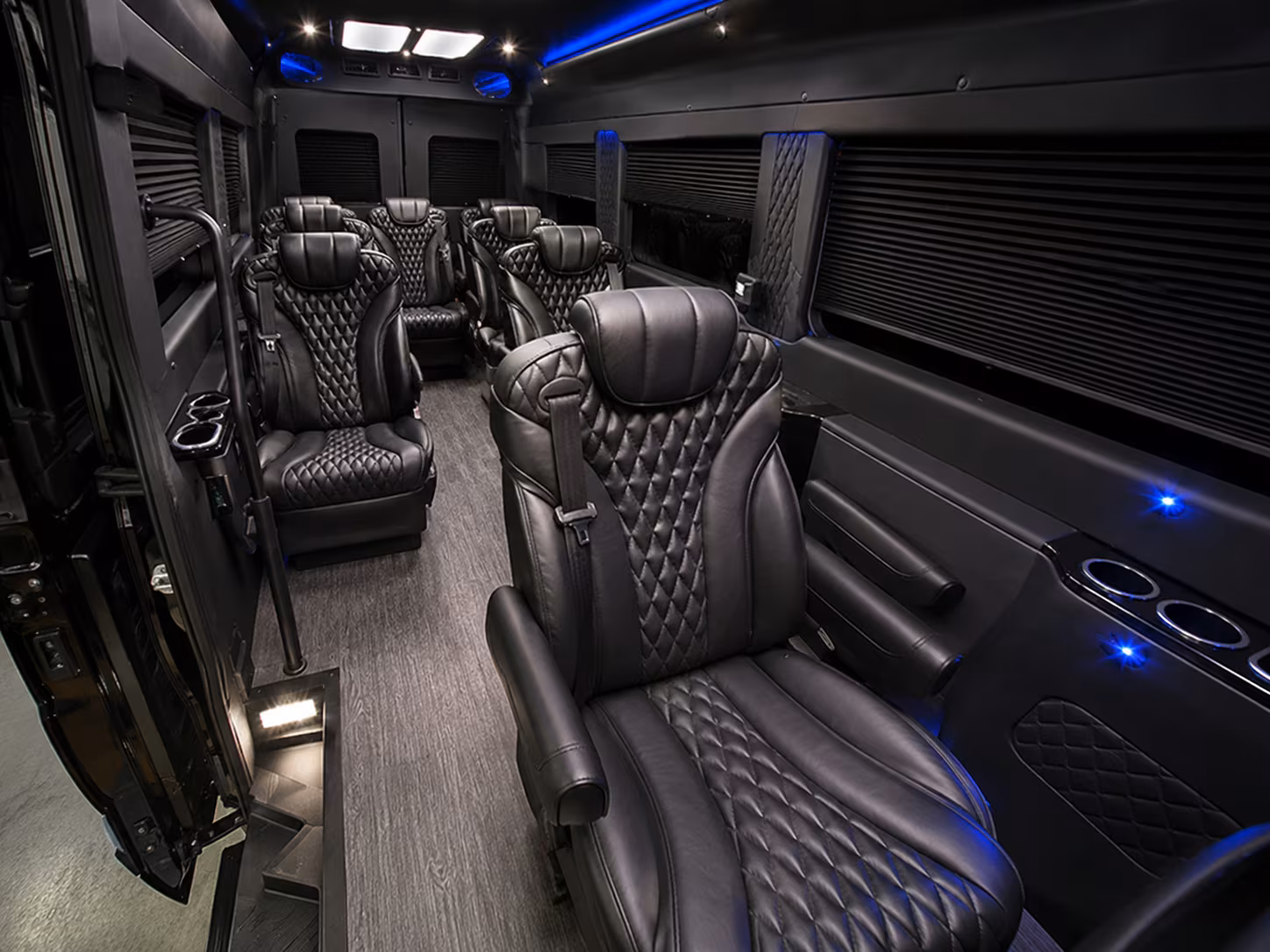 manchester 15 passenger sprinter van inside