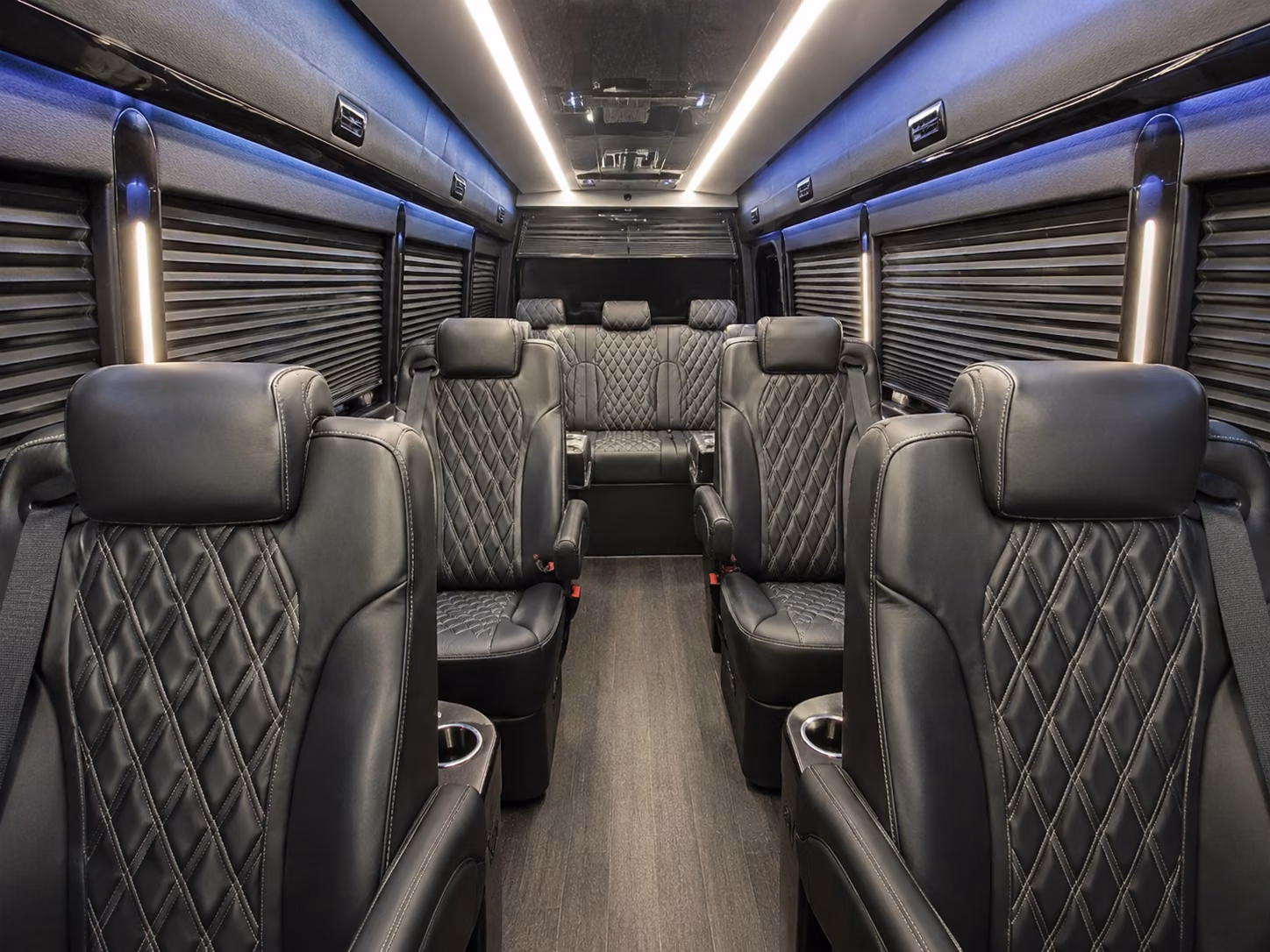 manchester 18 passenger sprinter van interior