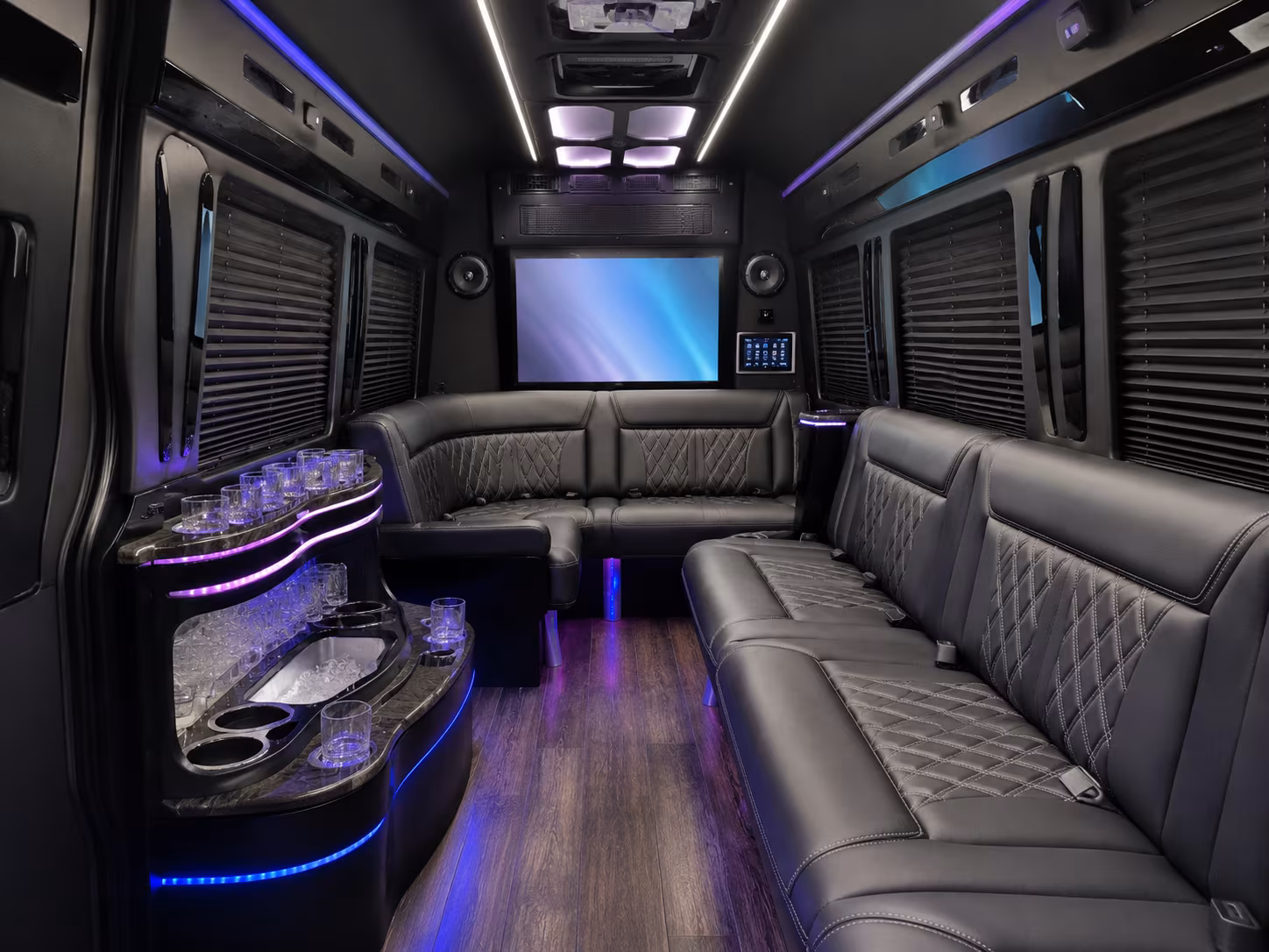 manchester sprinter limousine inside