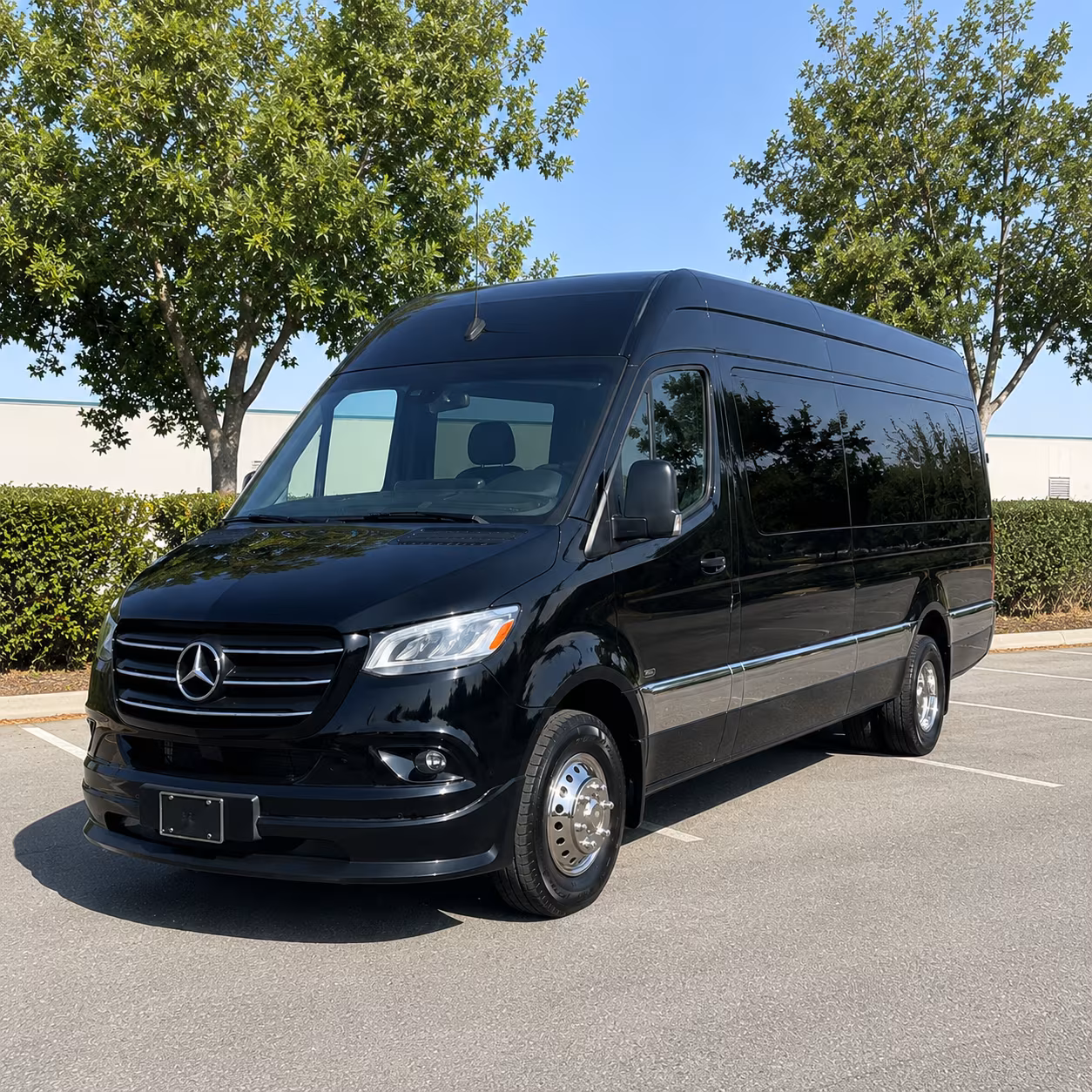 warehouse distribution center and industrial park sprinter van shuttles in manchester